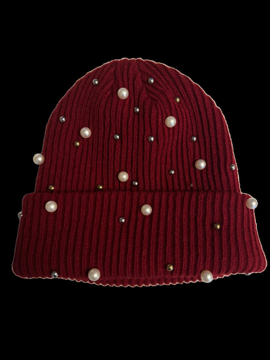 I Hate the Cold Pearl Red Beanie